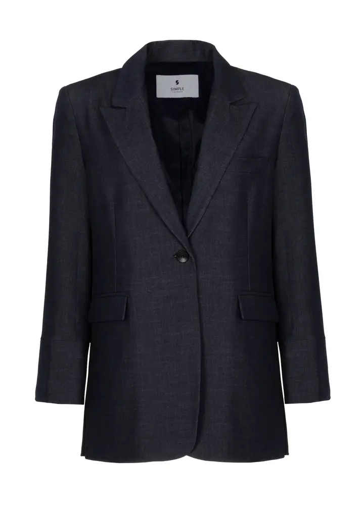 SIMPLE the Brand Blazer || Astrid || Denim Blue