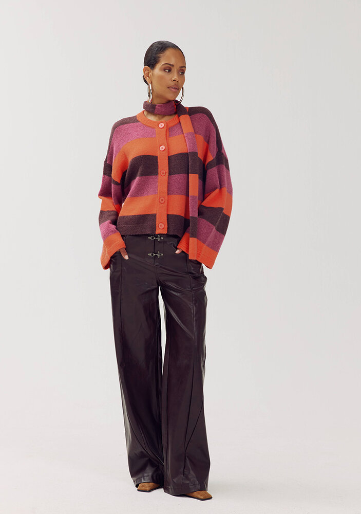 Harper & Yve Vest | | Indy-ca || Paprika Stripe