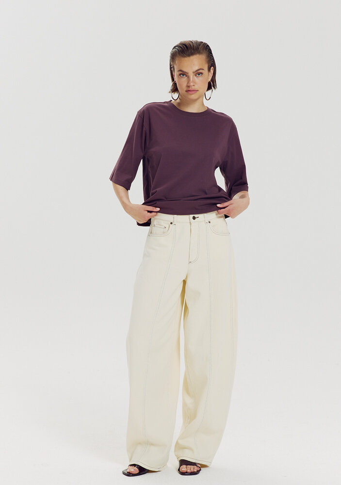 Harper & Yve Barrel jeans || Arden-pa || Almond Oil