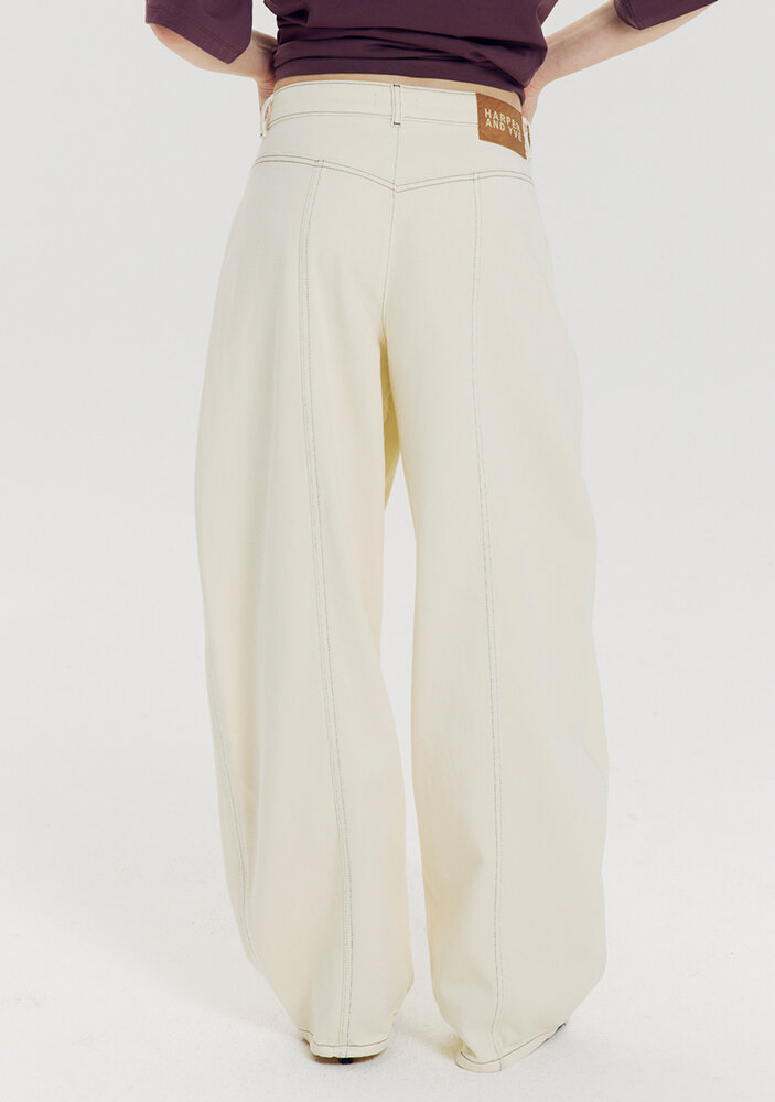 Harper & Yve Barrel jeans || Arden-pa || Almond Oil
