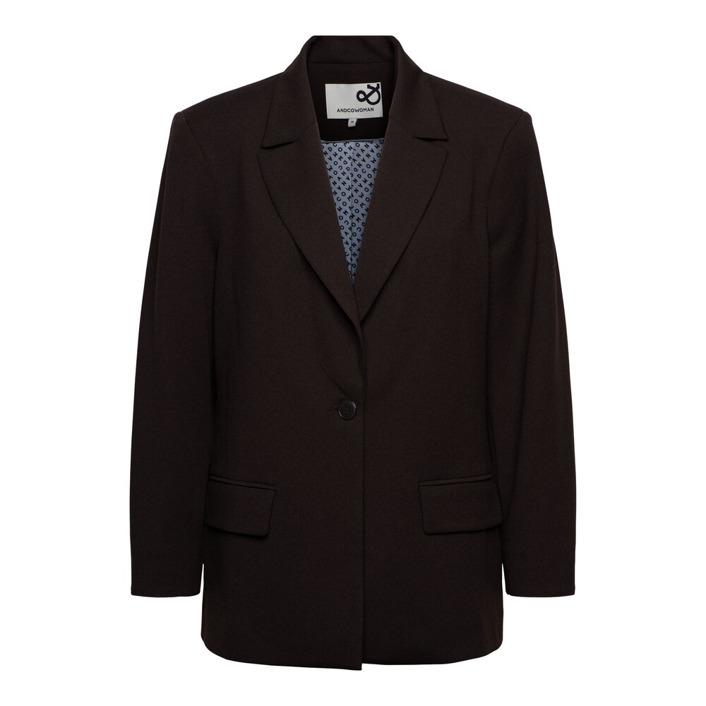 &Co women Blazer || Glennis || Dark chocolate
