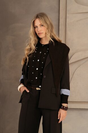 &Co women Blazer || Glennis || Dark chocolate