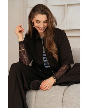 &Co women Blazer || Ginni || Dark Chocolate