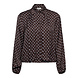 &Co women Blouse ||  Alisha polka || Dark Chocolat