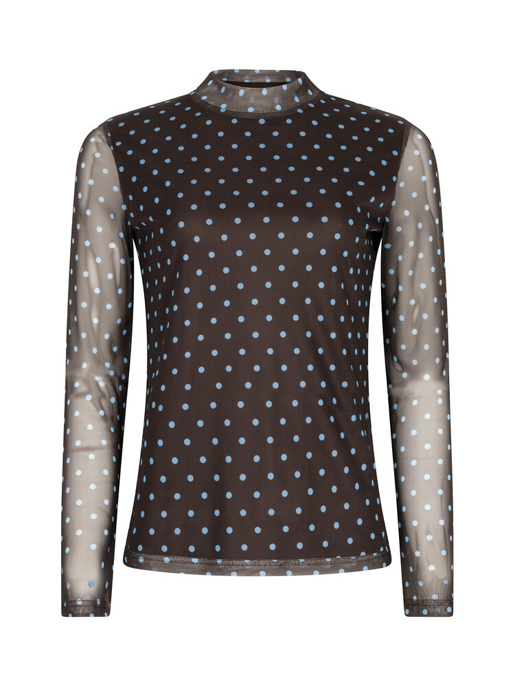 YDENCE Top || Bailey || Brown-Ecru