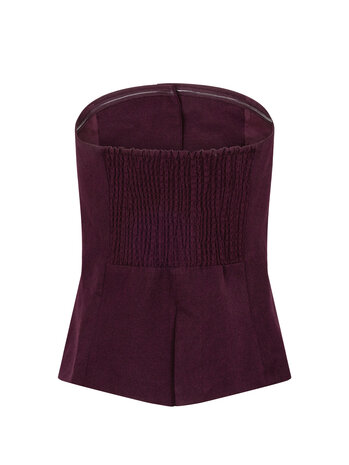 YDENCE Gilet || Asher || Aubergine