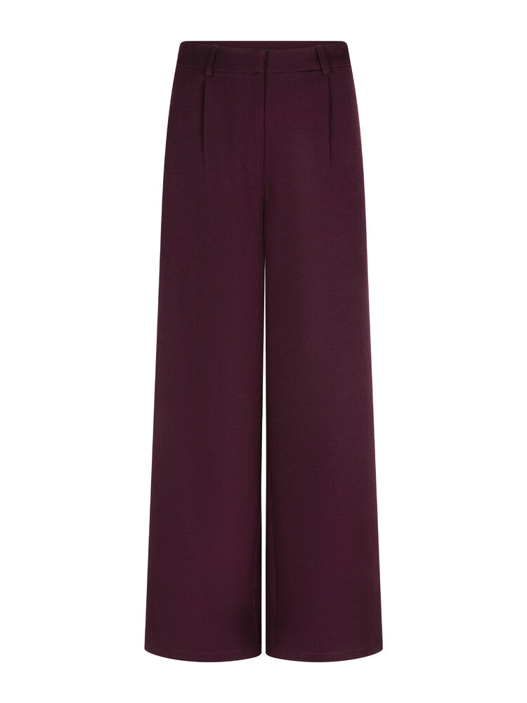YDENCE Pantalon || Agatha || Aubergine