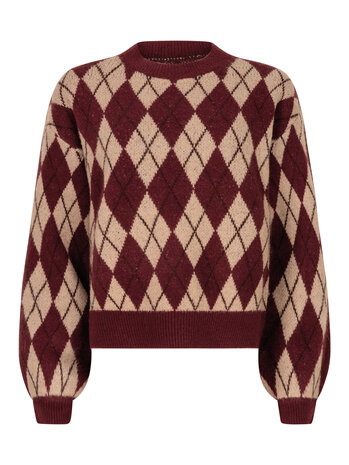 YDENCE Trui || Delilah || Dark Cherry