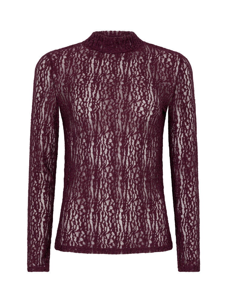 YDENCE Top || Roberta || Aubergine