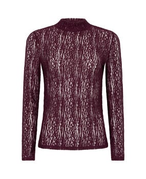 YDENCE Top || Roberta || Aubergine