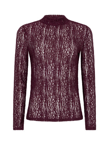 YDENCE Top || Roberta || Aubergine