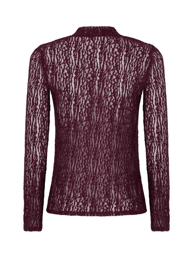 YDENCE Top || Roberta || Aubergine