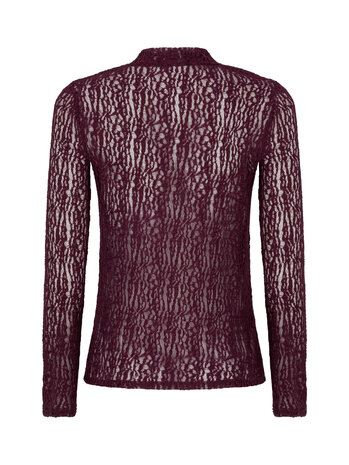 YDENCE Top || Roberta || Aubergine