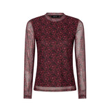YDENCE Top || Willemijn || Burgundy Flower YDENCE Top || Willemijn || Burgundy Flower