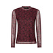YDENCE Top ||  Willemijn || Burgundy Flower