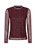 Top ||  Willemijn || Burgundy Flower