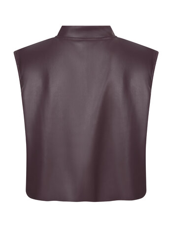 YDENCE Gilet || Inez || Aubergine