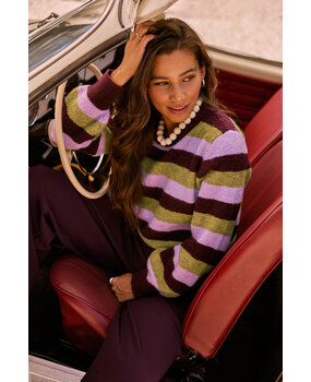 YDENCE Sweater || Aurora || Aubergine