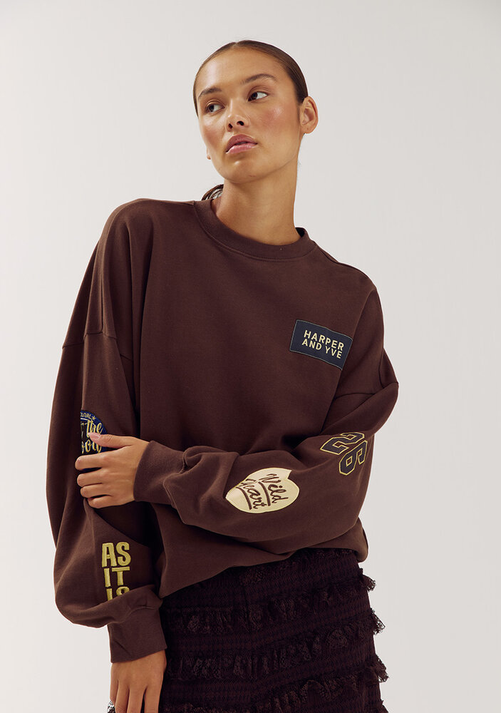 Harper & Yve Sweater || Patch-sw || Hot Fudge