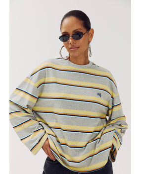 Harper & Yve Top || Tommy-ls || Grey Melee Stripe