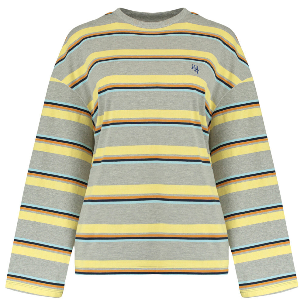 Harper & Yve Top || Tommy-ls || Grey Melee Stripe