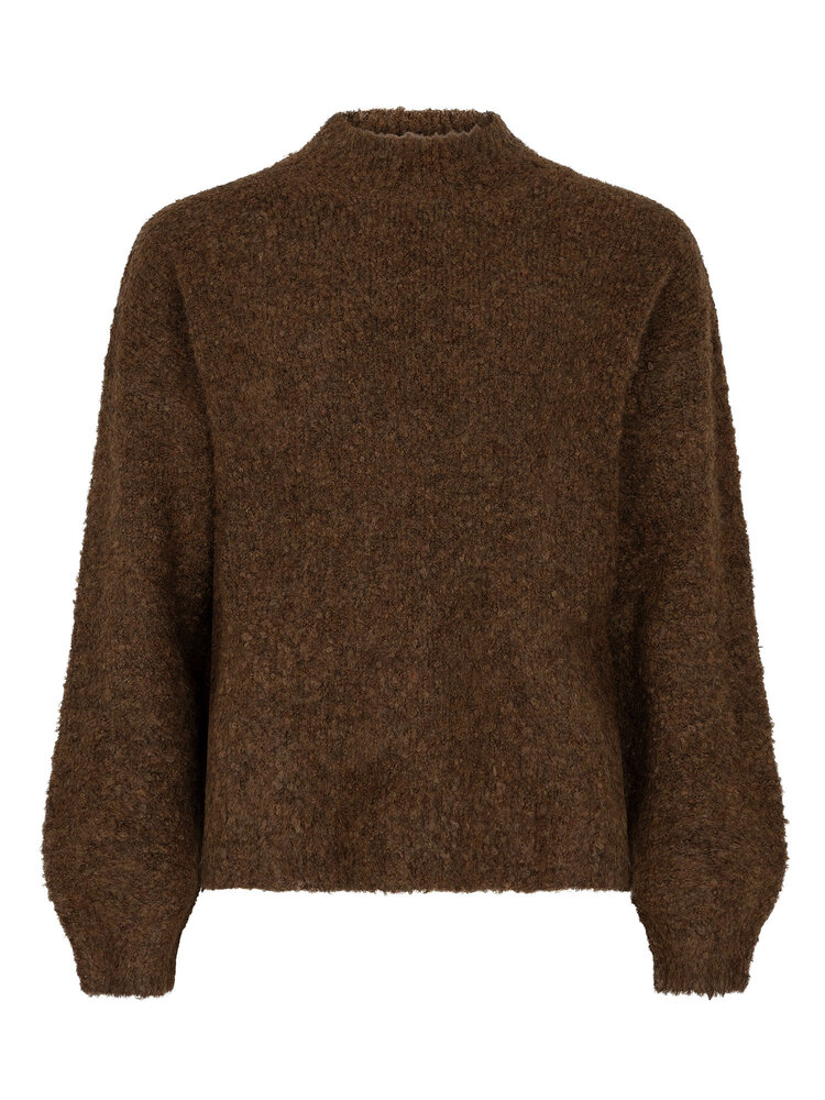 YDENCE Trui || Brielle || Coffee Brown
