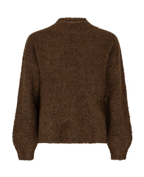 YDENCE Trui || Brielle || Coffee Brown
