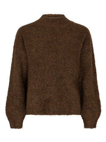 YDENCE Trui || Brielle || Coffee Brown