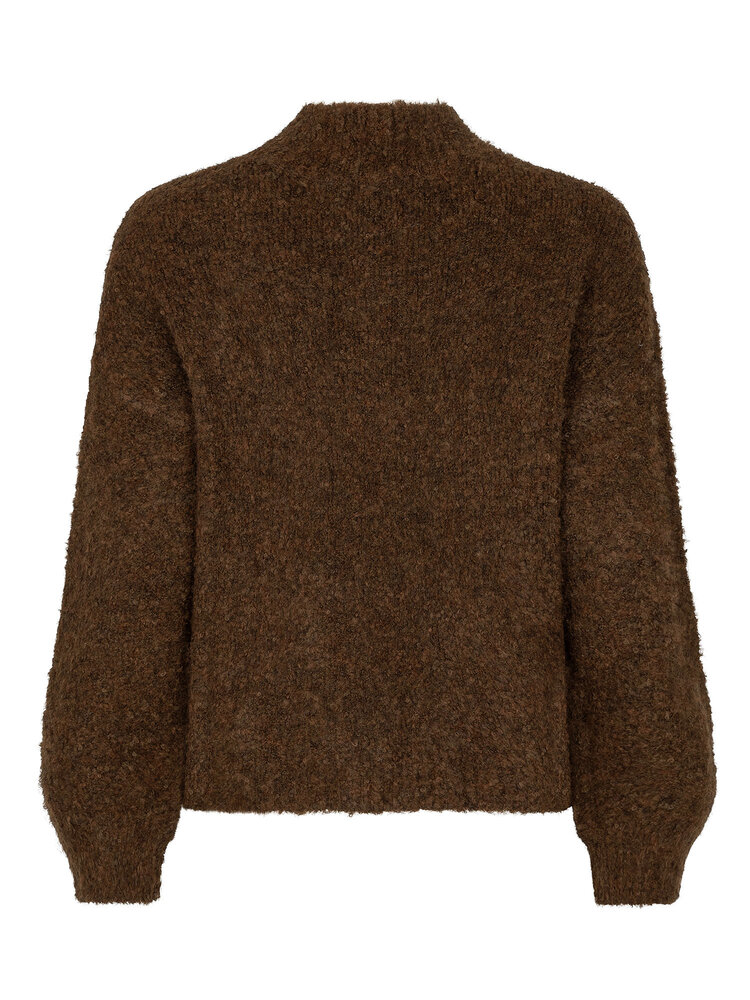 YDENCE Trui || Brielle || Coffee Brown