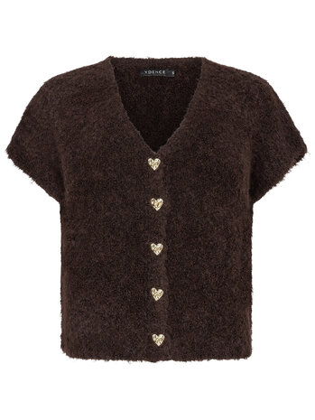 YDENCE Vest || Rochelle || Dark Brown