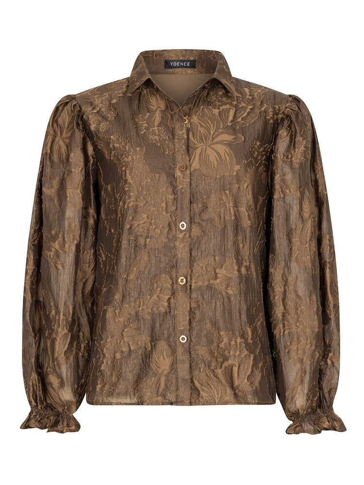 YDENCE Blouse ||  Donna || Coffee Brown