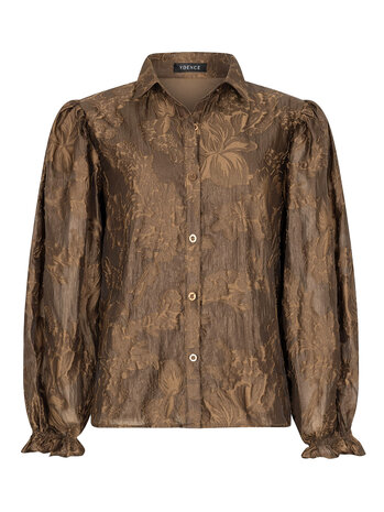 YDENCE Blouse ||  Donna || Coffee Brown