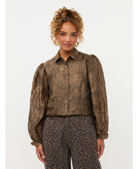 YDENCE Blouse ||  Donna || Coffee Brown