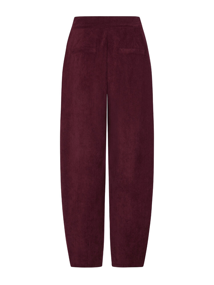 YDENCE Barrel pant|| Francine || Dark Cherry
