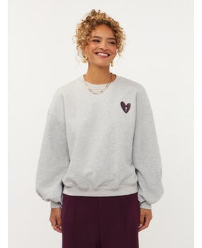 YDENCE Sweater ||  Checked in || Grey Melange