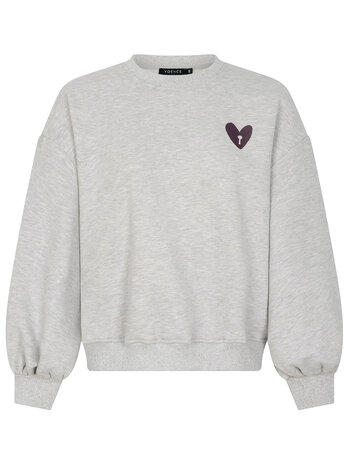 YDENCE Sweater ||  Checked in || Grey Melange