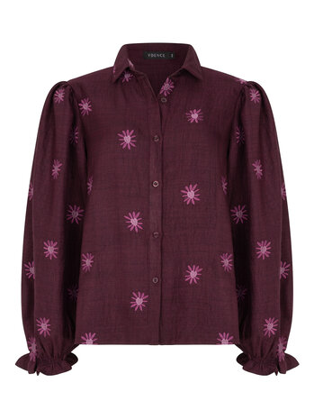 YDENCE Blouses || Jasmijn || Plum