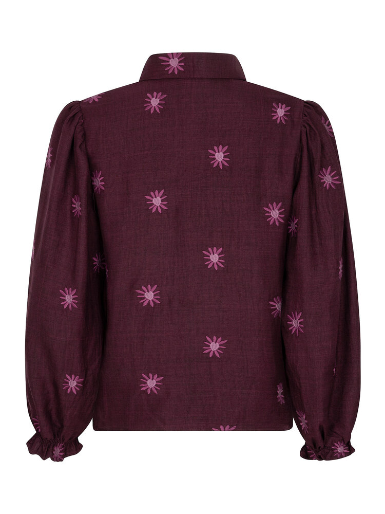 YDENCE Blouses || Jasmijn || Plum