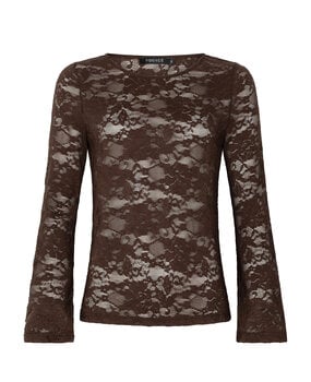 YDENCE Top || Ylene || Dark Brown