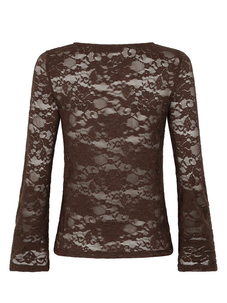 YDENCE Top || Ylene || Dark Brown