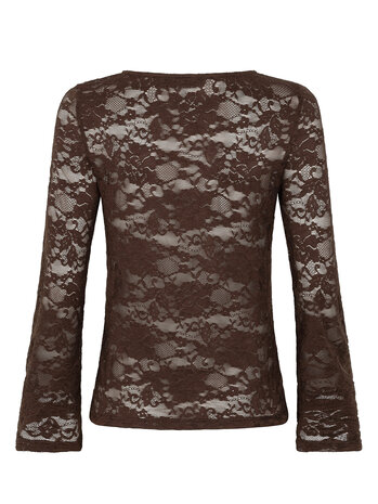 YDENCE Top || Ylene || Dark Brown