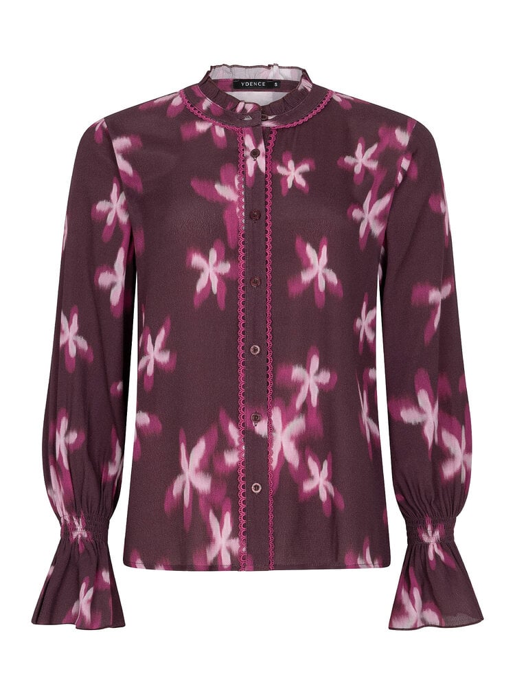 YDENCE Blouse || Francesca || Plum Flower