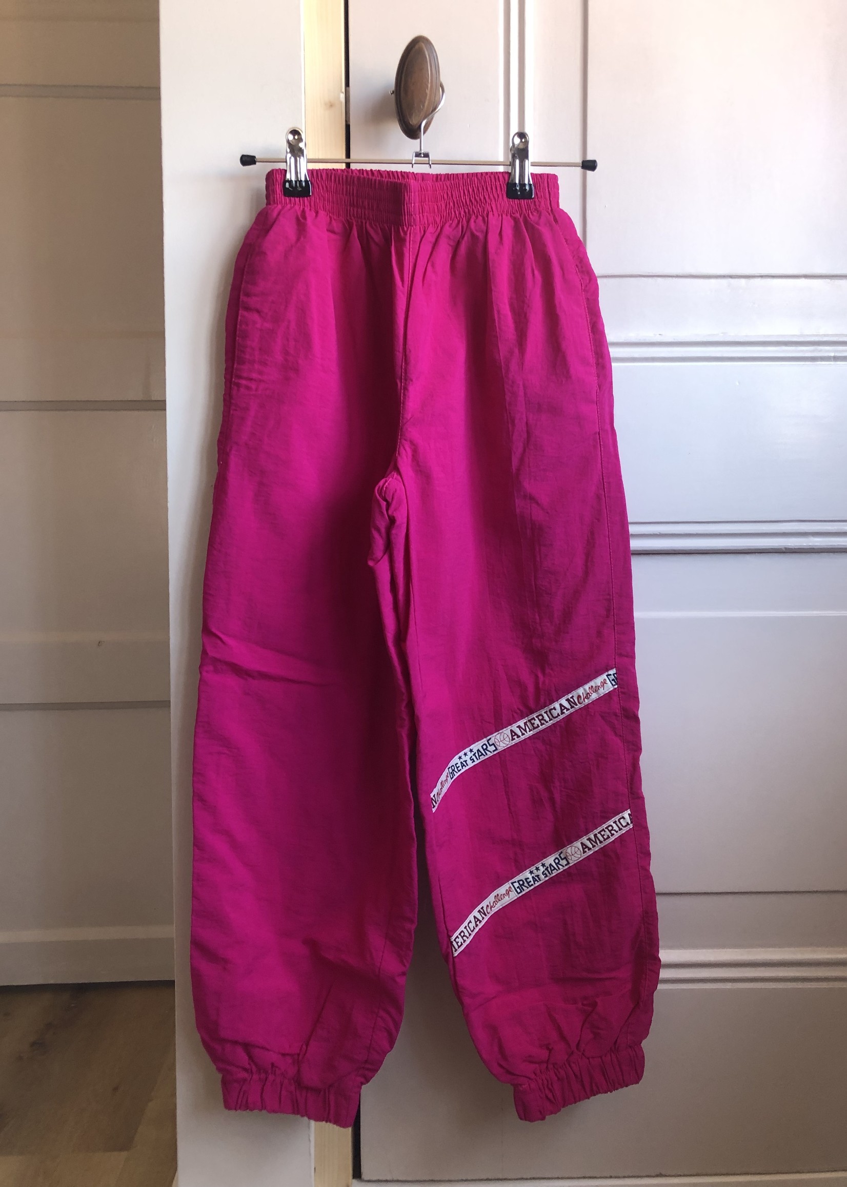 Vintage Fuchsia pink track pants 10y
