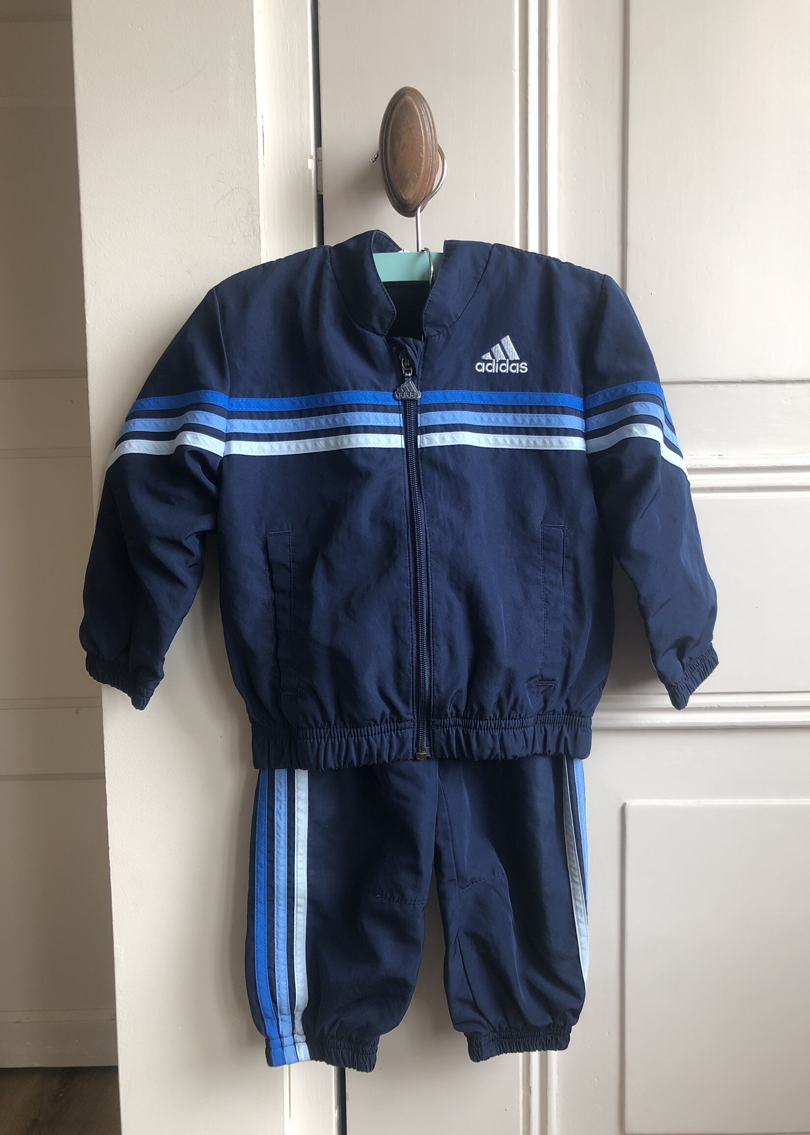 Adidas Dark blue tracksuit 12-18m