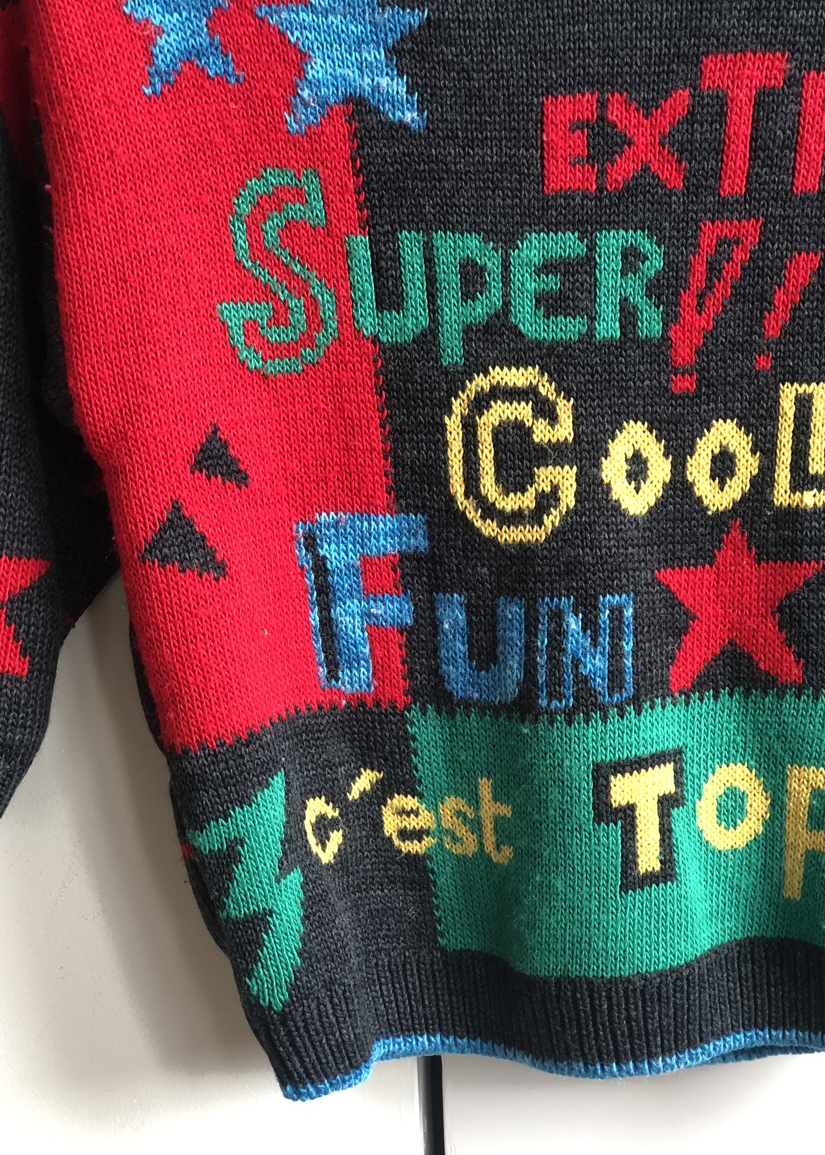 Vintage Extra Super Cool Fun sweater 18-24m
