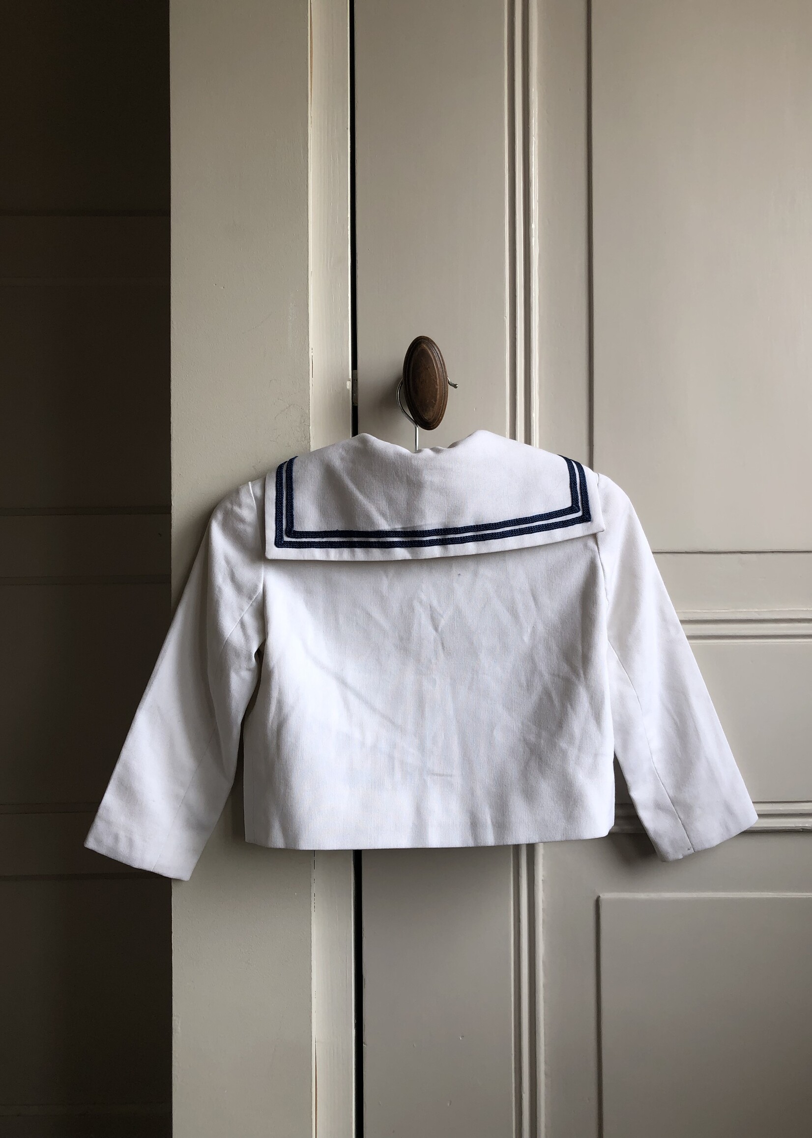 Vintage White short sailor jacket 3-4y