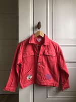 Vintage Red Holidays denim jacket 10-12y