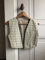 Vintage Floral waistcoat 8-10y