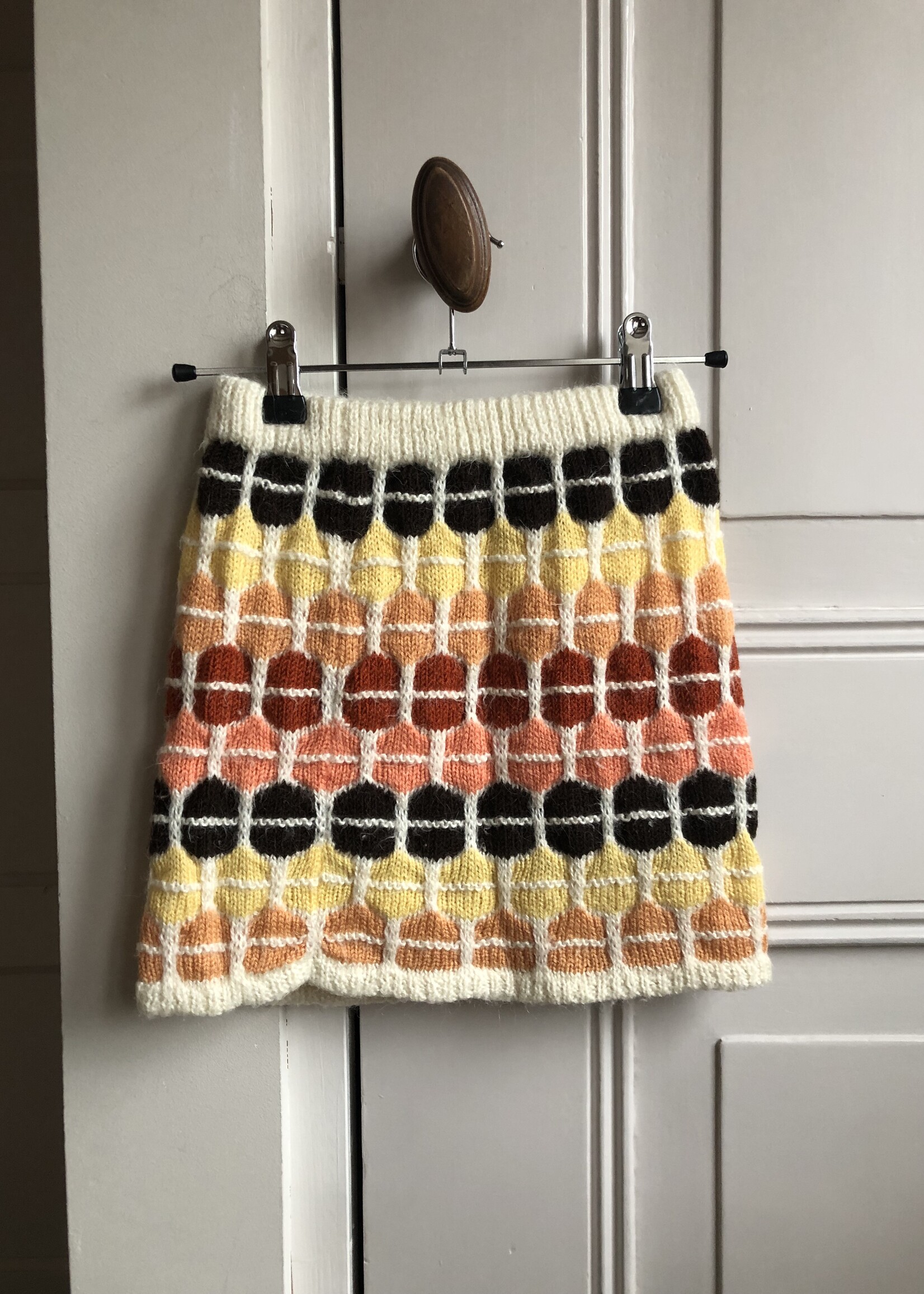 Handmade Wool 70's style skirt 5-7y