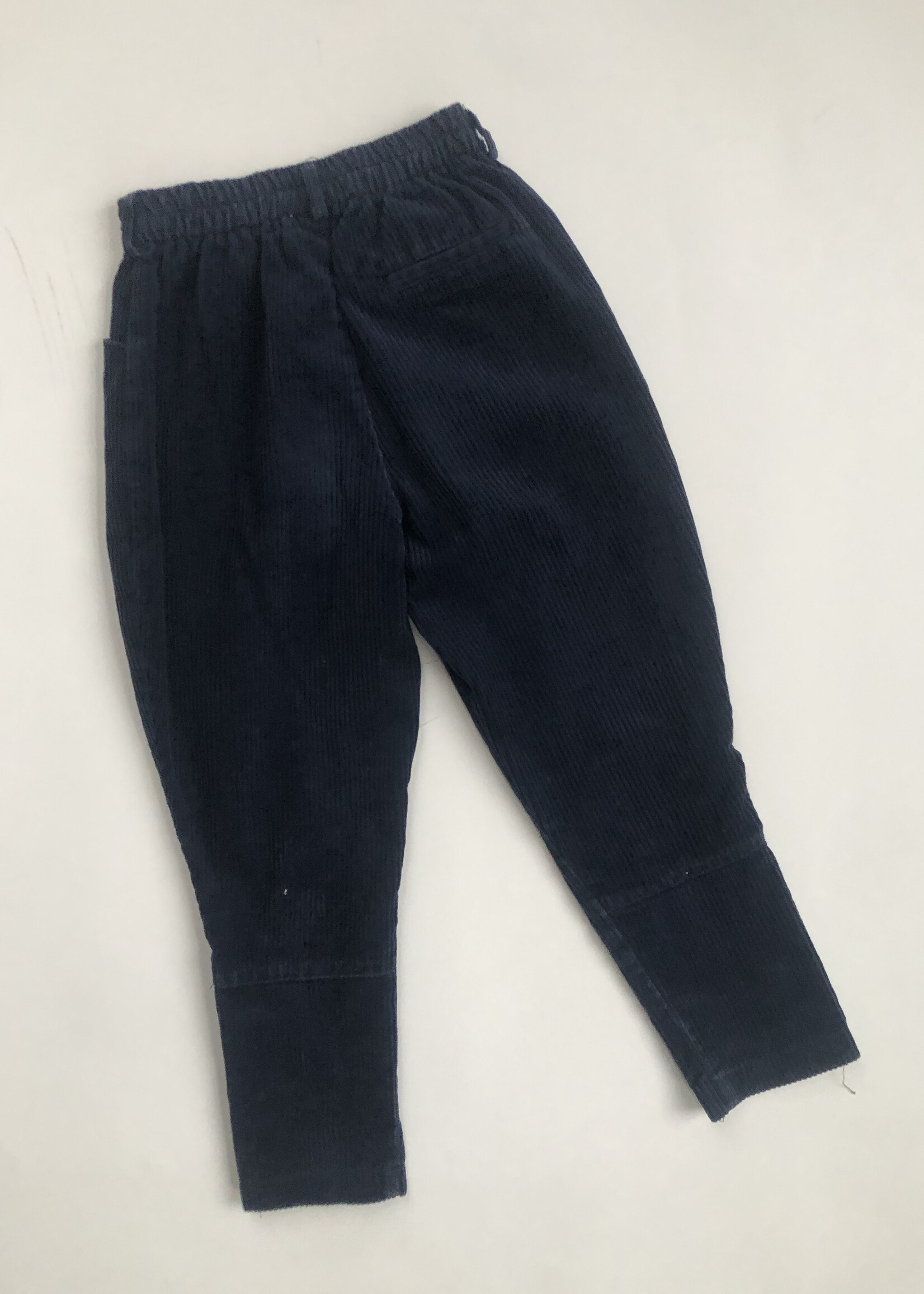 Dark blue corduroy puffy chino pants 8-9y